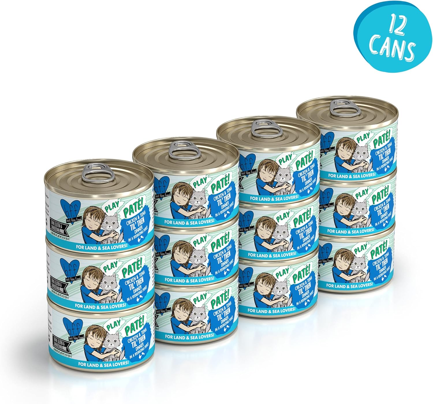 Weruva B.F.F. Play - Best Feline Friend Paté Lovers, Aw Yeah!, Chicken & Tuna Til' Then with Chicken & Tuna - Image 2