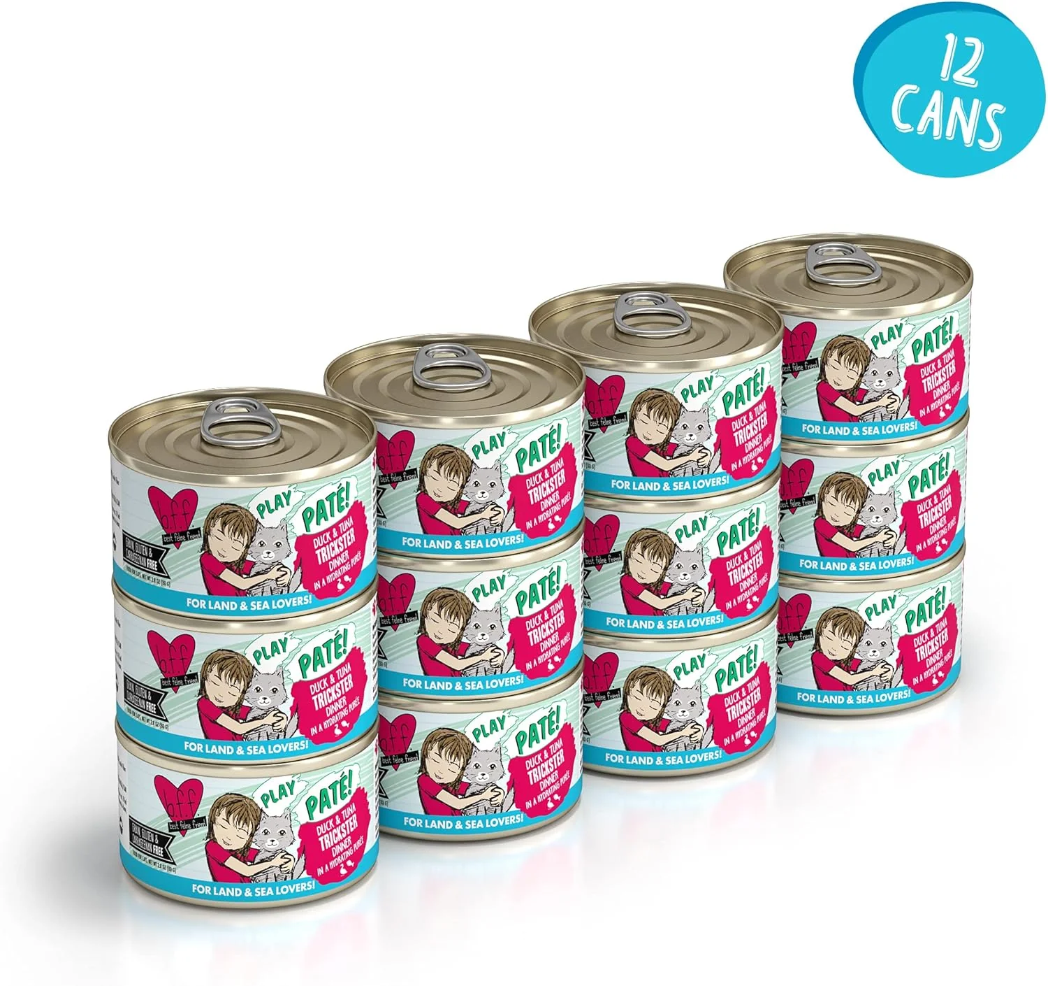 Weruva B.F.F. Play - Best Feline Friend Paté Lovers, Aw Yeah!, Duck & Tuna Trickster with Duck & Tuna - Image 2