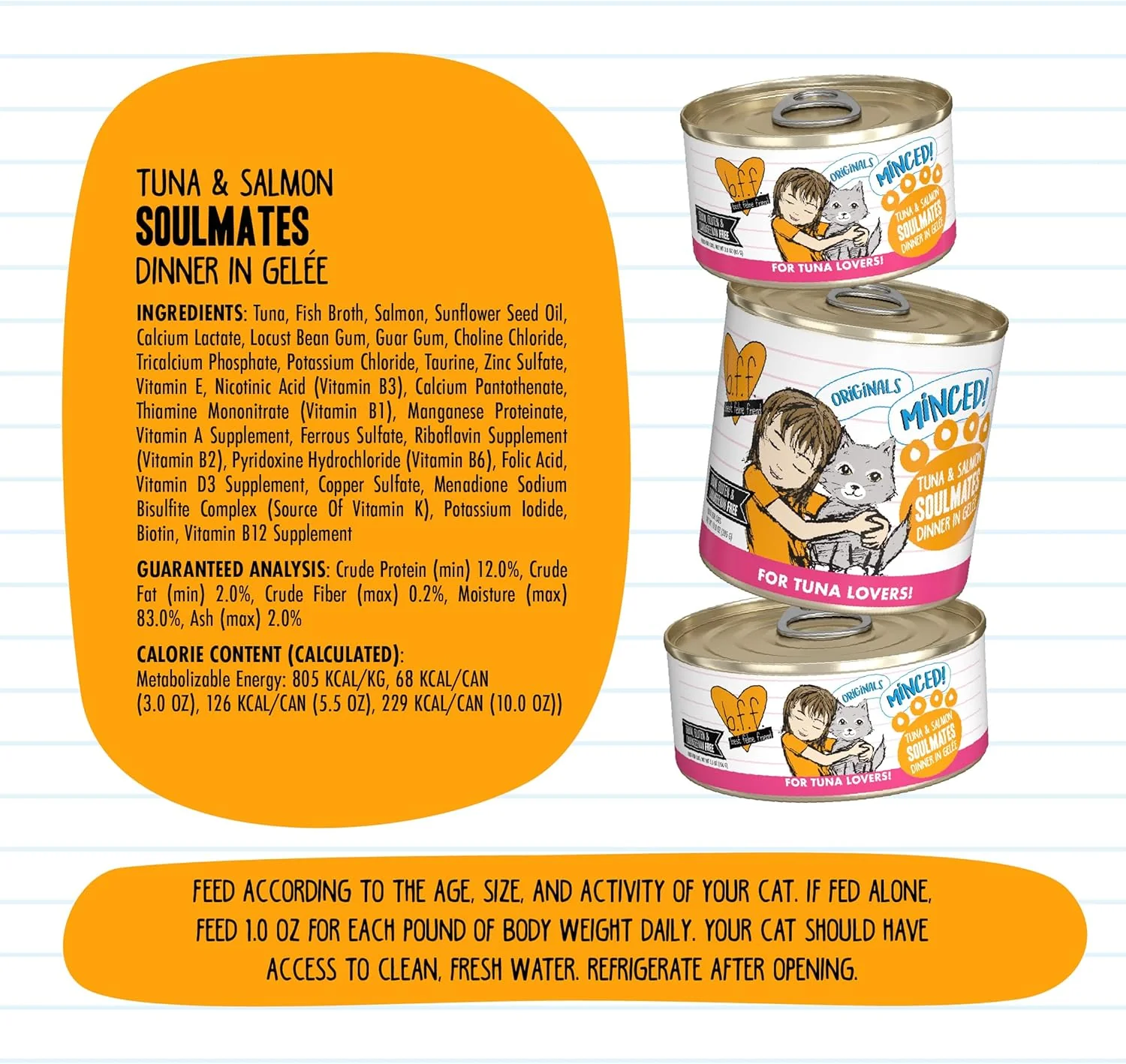 Weruva Best Feline Friend (B.F.F.) Grain-Free Cat Food, Tuna & Salmon Soulmates - Image 4
