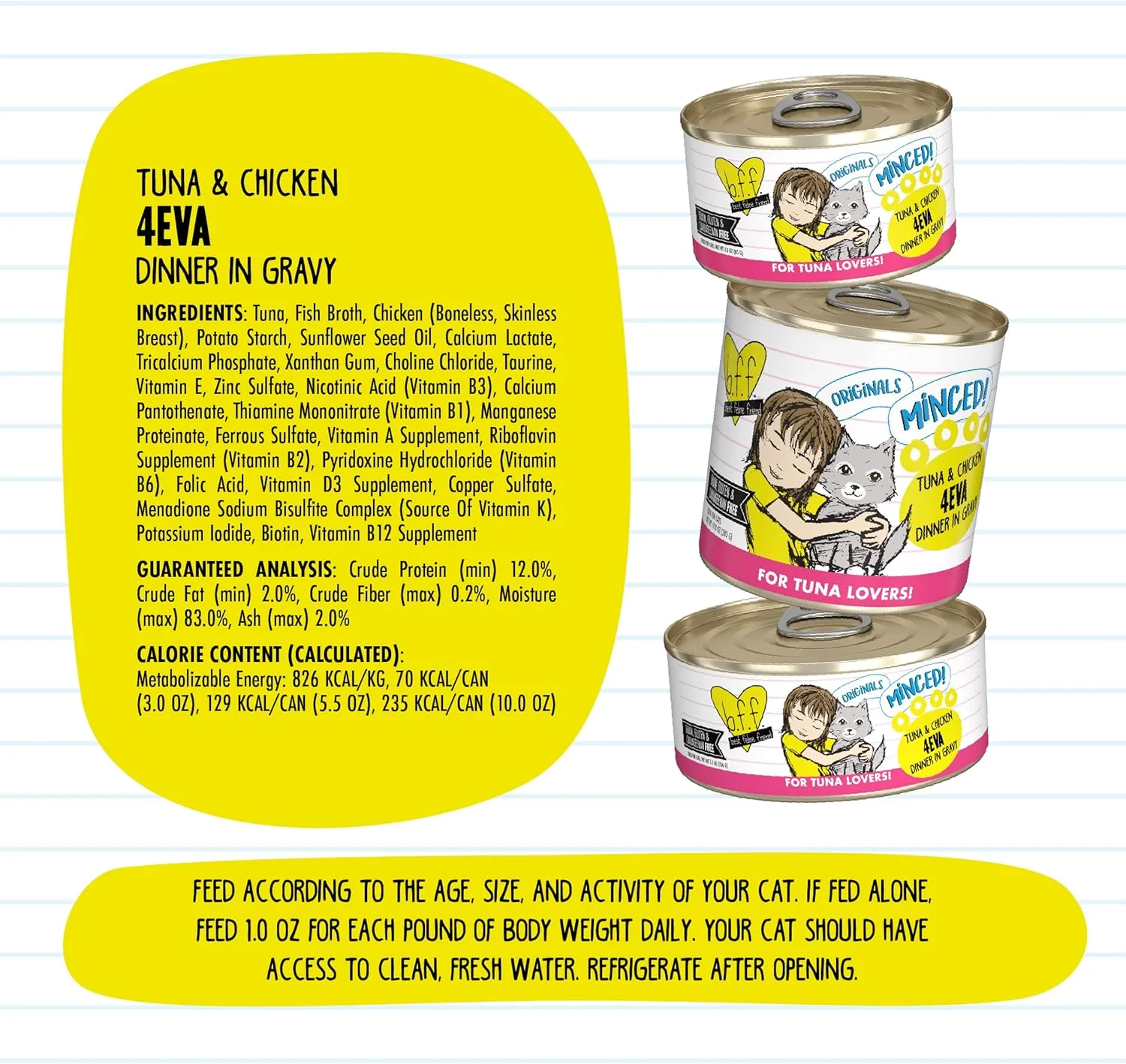Weruva Best Feline Friend (B.F.F.) Tuna & Chicken 4-Eva with Tuna & Chicken in Gravy Cat Food - Image 5