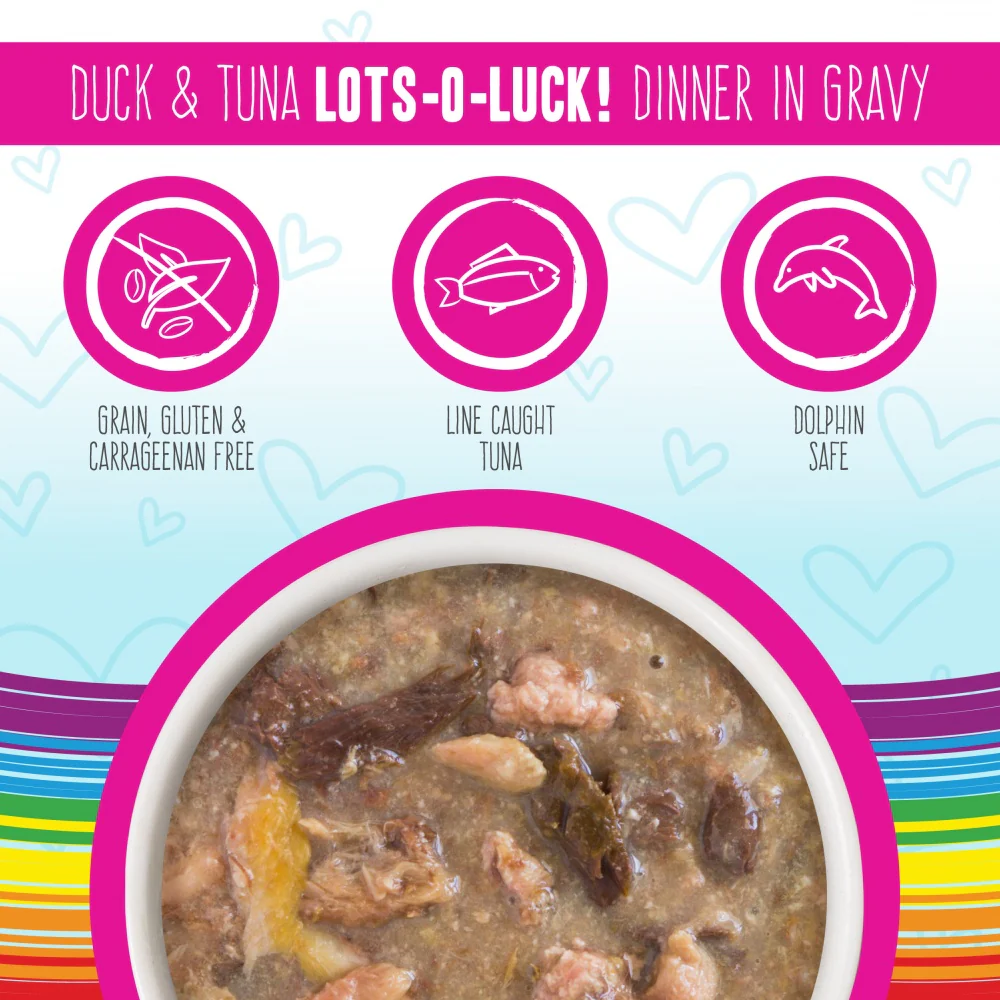 Weruva BFF Oh My Gravy Lots-O-Luck Grain Free Duck & Tuna in Gravy Canned Cat Food - Image 5
