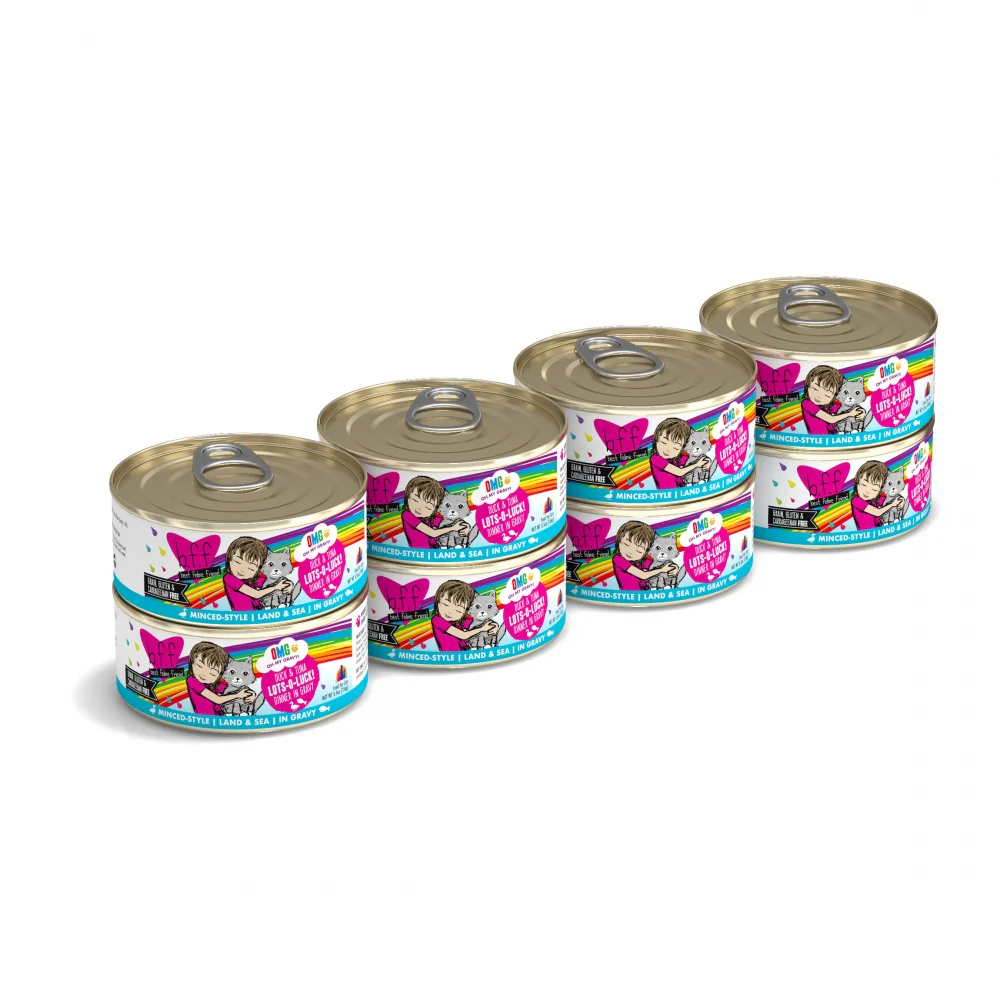Weruva BFF Oh My Gravy Lots-O-Luck Grain Free Duck & Tuna in Gravy Canned Cat Food - Image 6