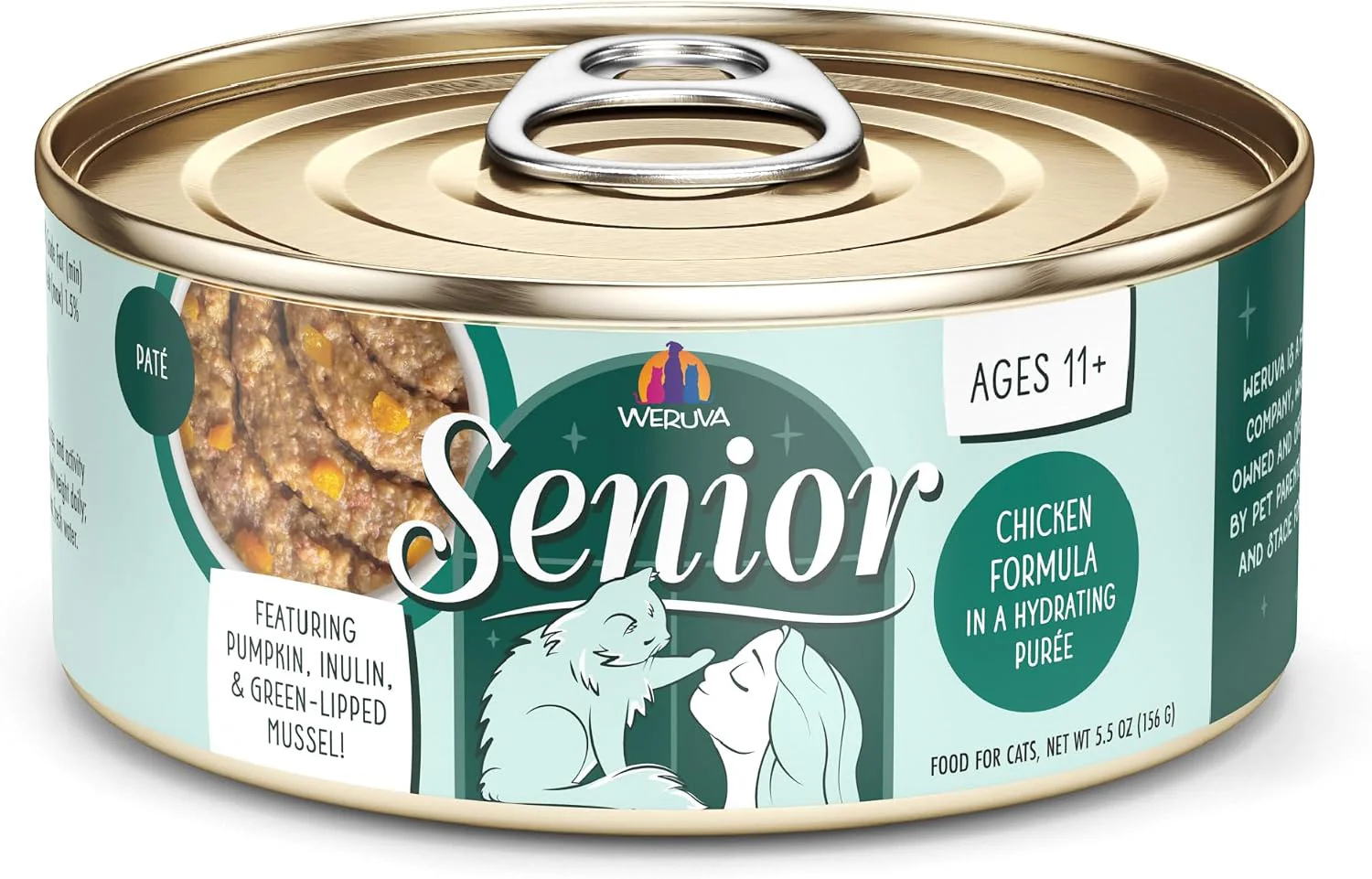 Weruva Cat Senior, Chicken Formula in a Hydrating Purée