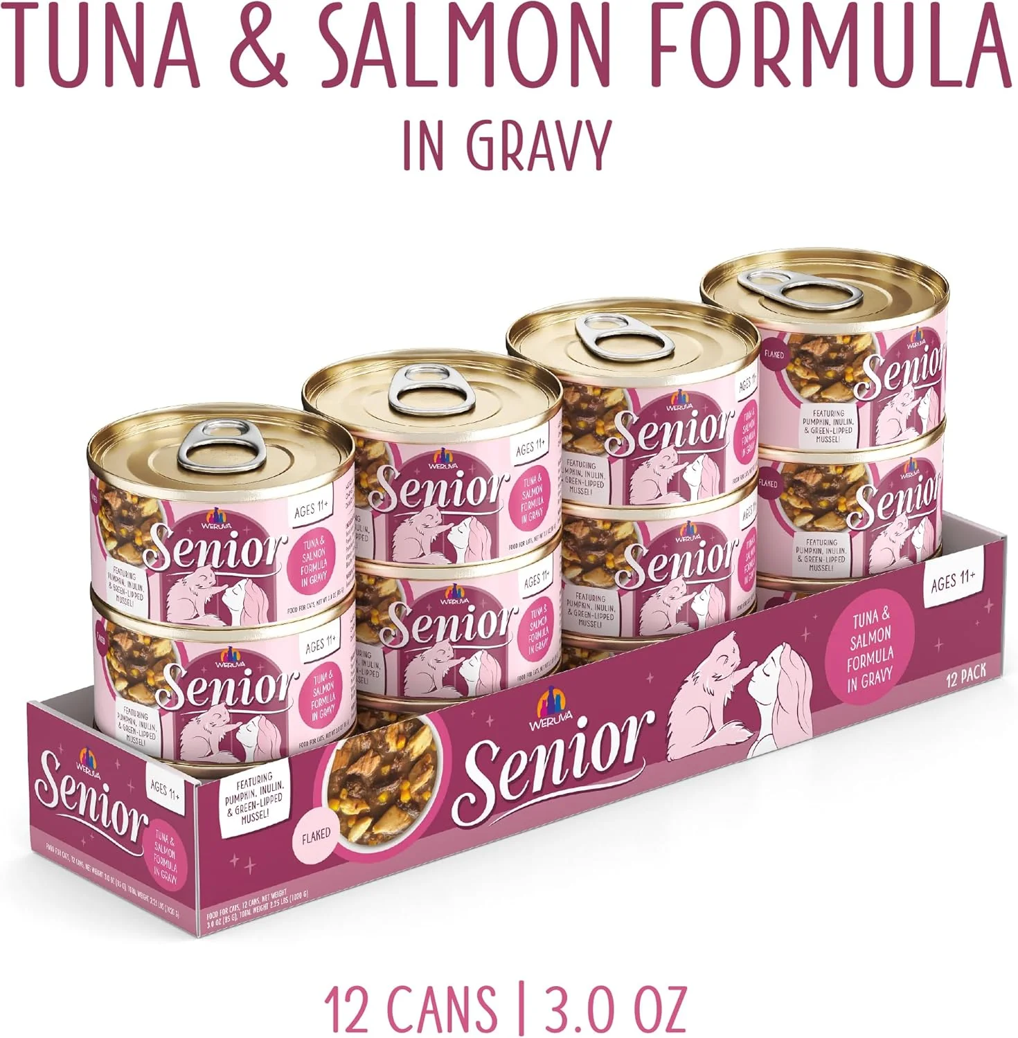 Weruva Cat Senior, Tuna and Salmon Formula in Gravy - Image 2