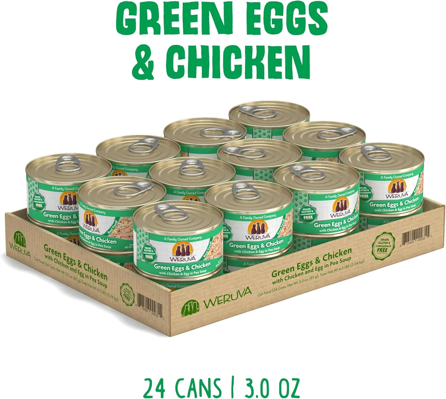 Weruva Classic Cat Food, Green Eggs & Chicken with Chicken Breast & Egg in Pea Soup (Pack of 24) - Image 2