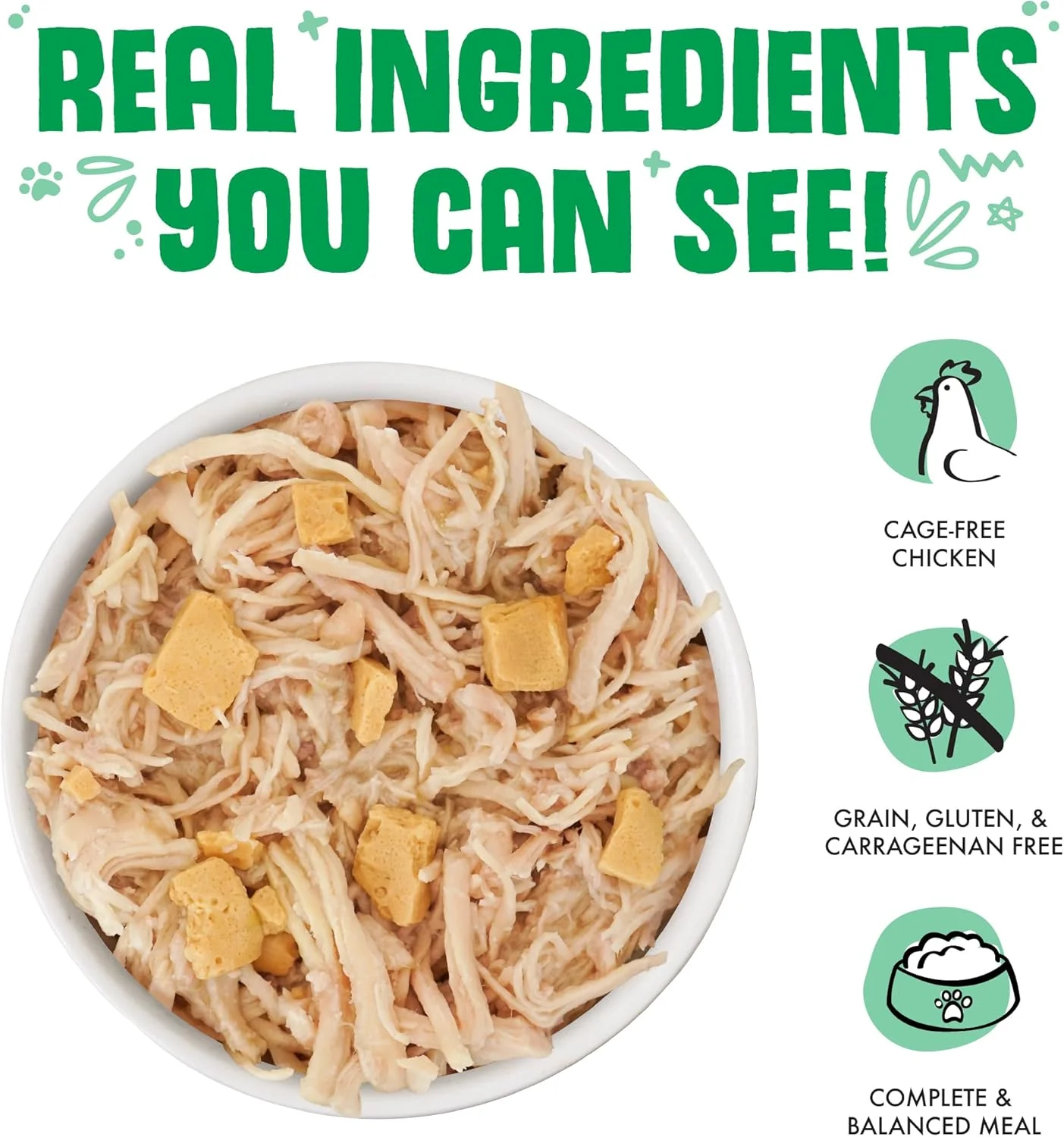Weruva Classic Cat Food, Green Eggs & Chicken with Chicken Breast & Egg in Pea Soup (Pack of 24) - Image 3