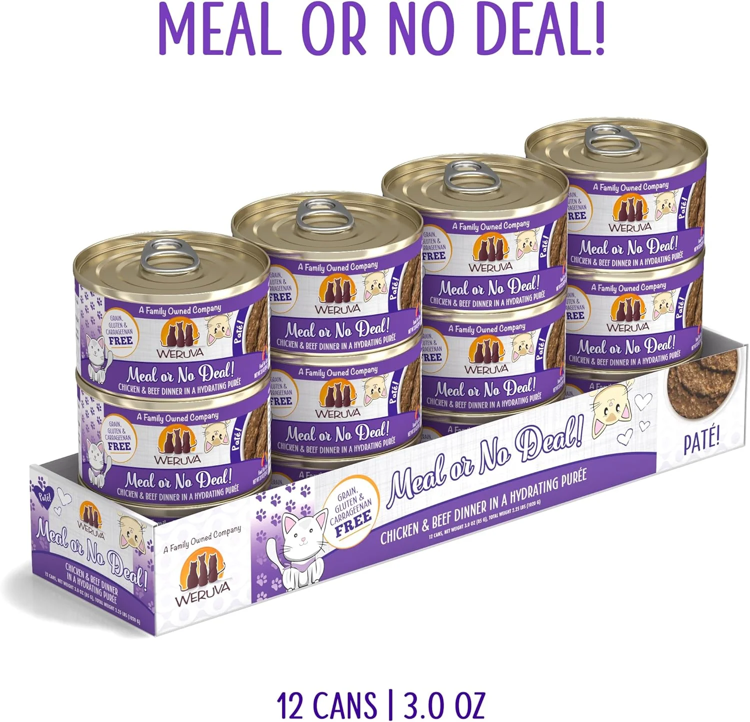 Weruva Classic Cat Paté, Meal or No Deal! with Chicken & Beef - Image 2