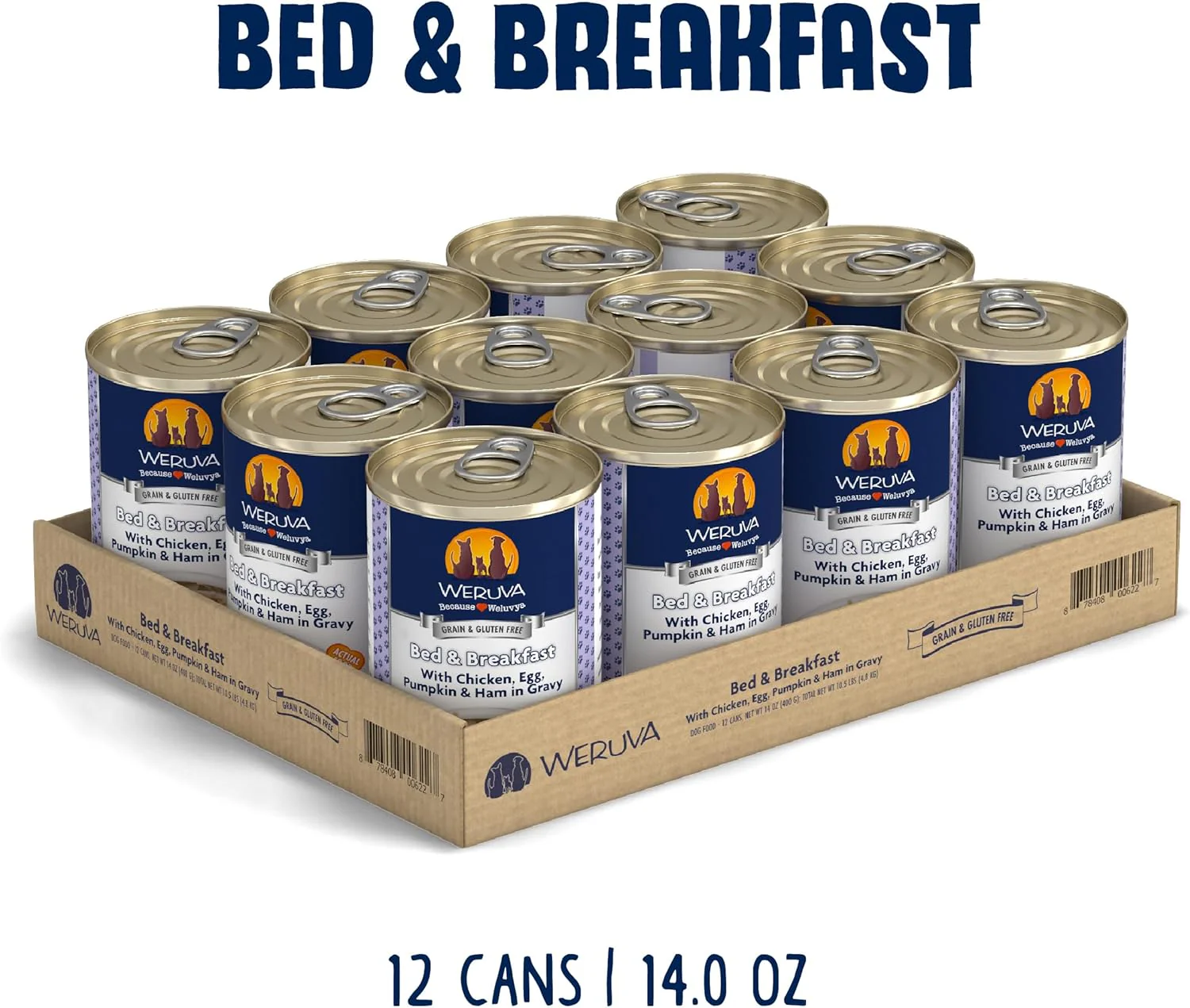Weruva Classic Dog Food, Bed & Breakfast with Chicken, Egg, Pumpkin & Ham in Gravy - Image 2