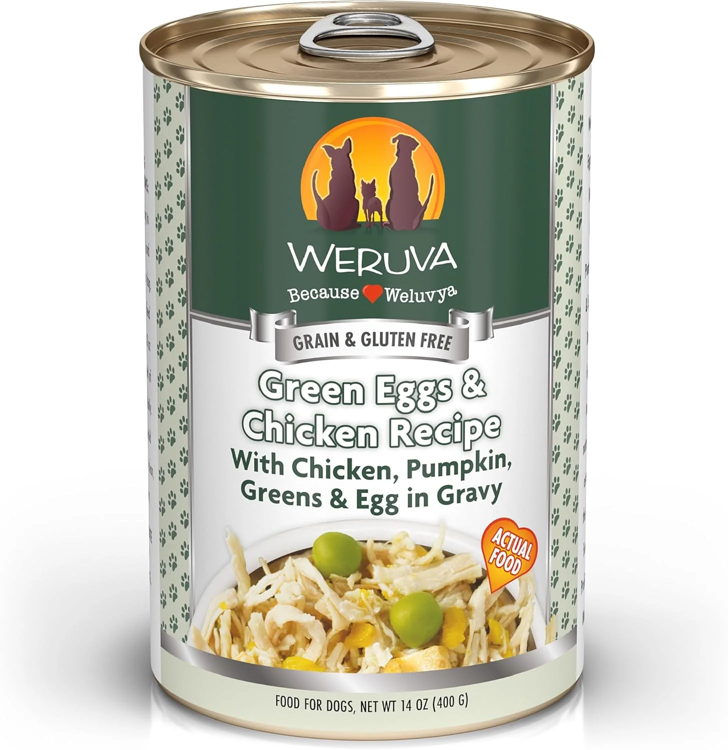 Weruva Classic Dog Food, Green Eggs & Chicken with Chicken Breast & Pumpkin in Gravy (Pack of 12)