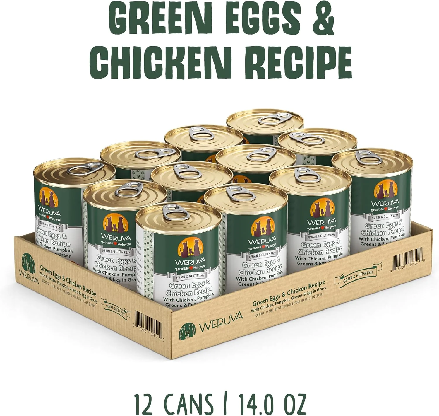 Weruva Classic Dog Food, Green Eggs & Chicken with Chicken Breast & Pumpkin in Gravy (Pack of 12) - Image 2