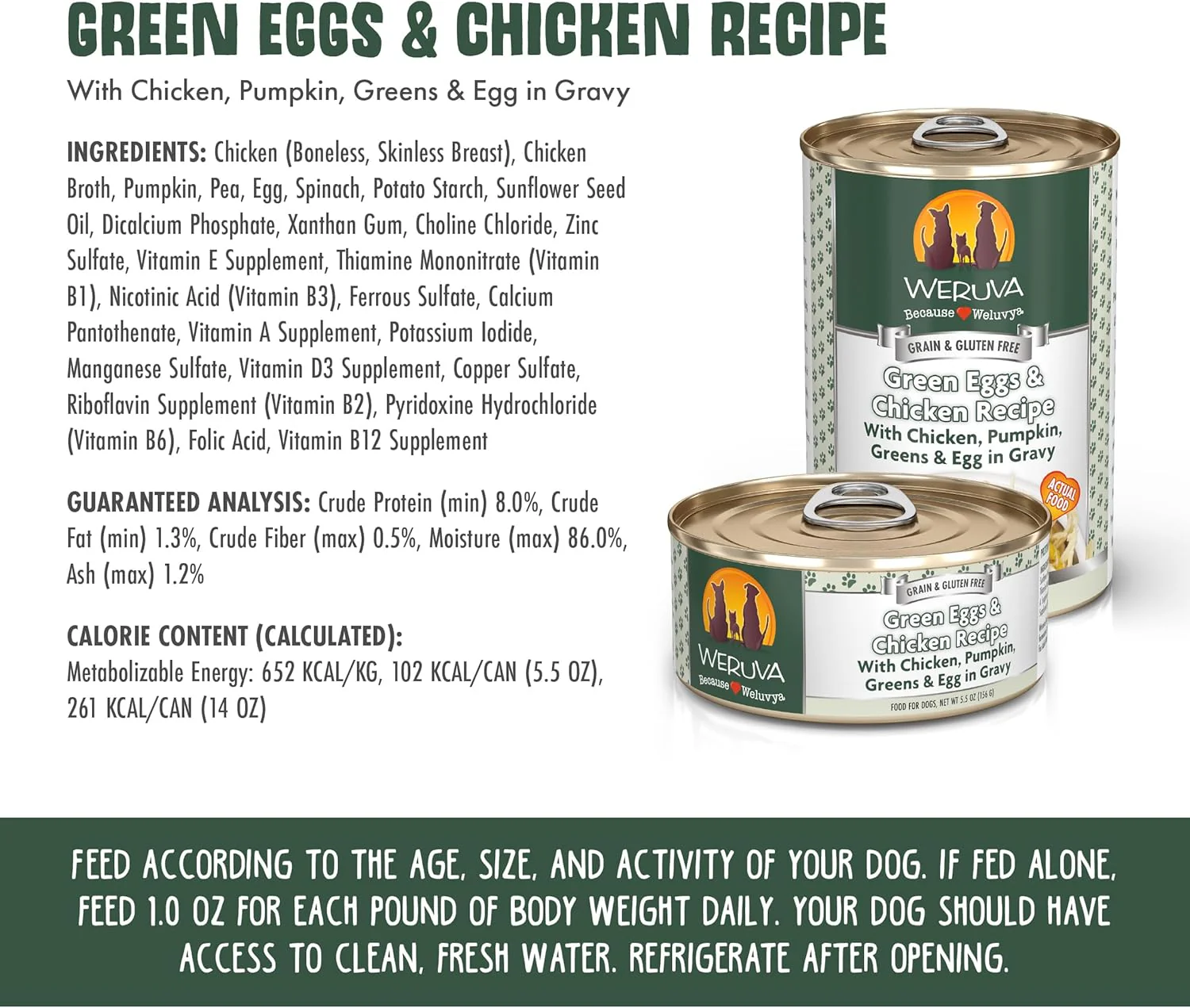Weruva Classic Dog Food, Green Eggs & Chicken with Chicken Breast & Pumpkin in Gravy (Pack of 12) - Image 5