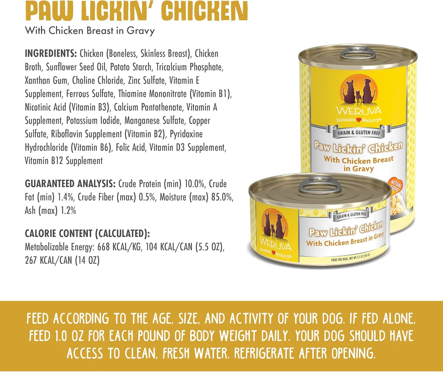 Weruva Classic Dog Food, Paw Lickin’ Chicken with Chicken Breast in Gravy (Pack of 12) - Image 5