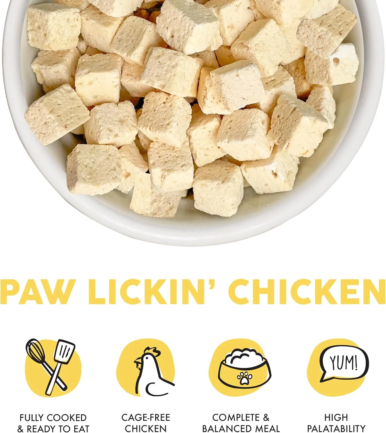 Weruva Dog Freeze Dried, Paw Lickin' Chicken with Chicken Breast, 13oz Bag - Image 3