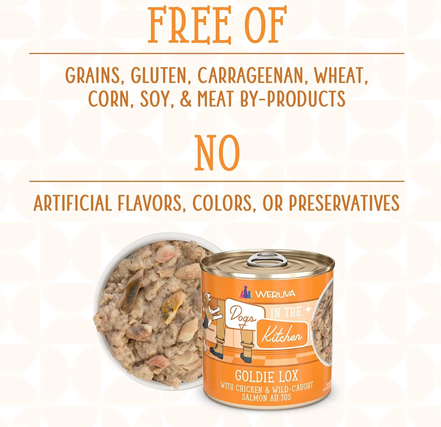 Weruva Dogs in The Kitchen, Goldie Lox with Chicken & Wild-Caught Salmon Au Jus Dog Food (Pack of 12) - Image 5
