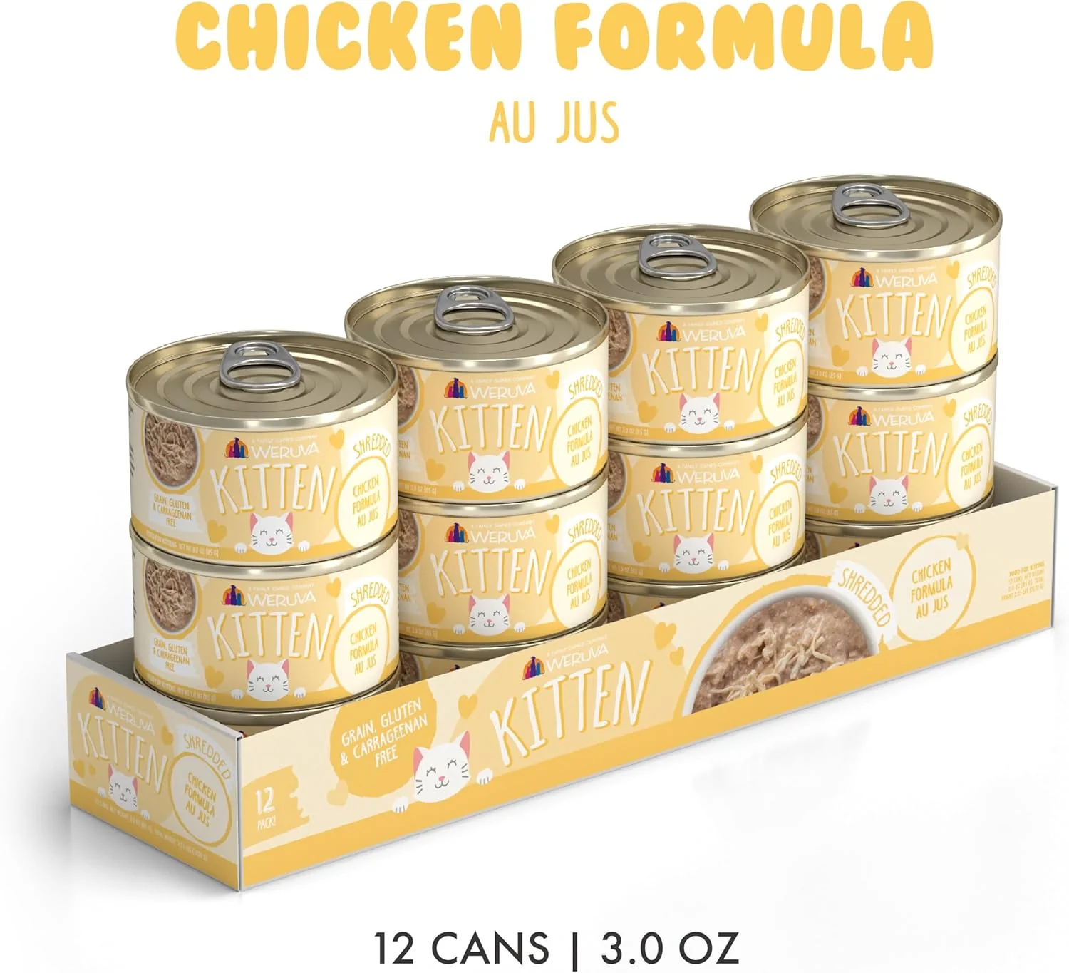 Weruva Kitten, Chicken Formula Au Jus (Pack of 12) - Image 2