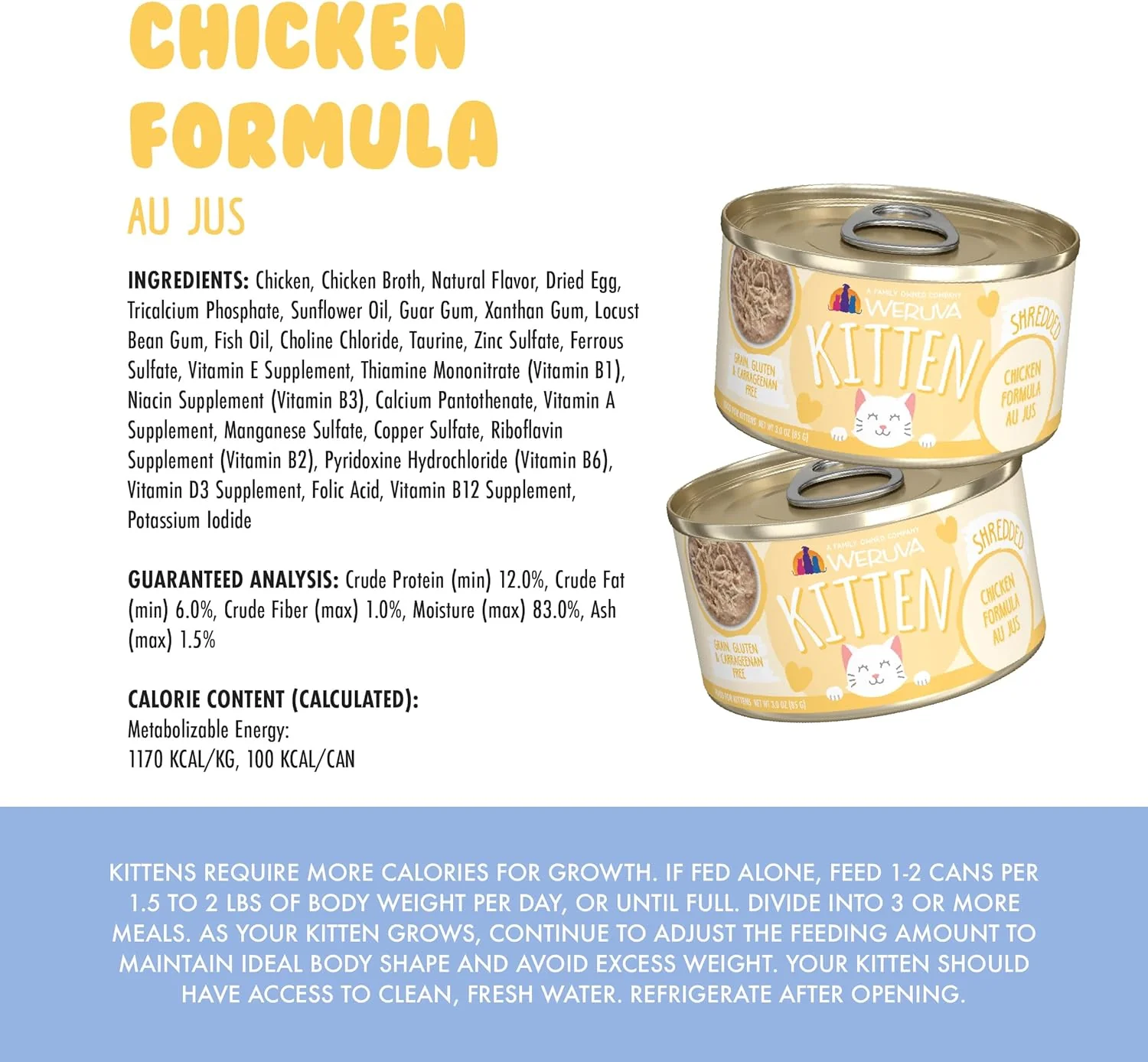 Weruva Kitten, Chicken Formula Au Jus (Pack of 12) - Image 4