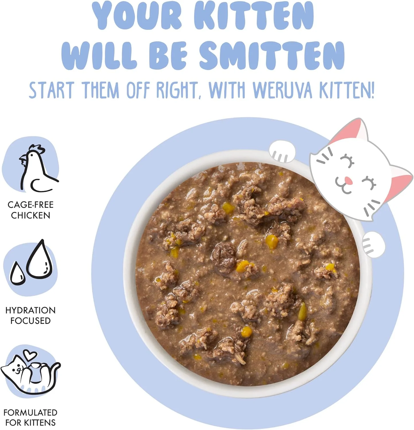 Weruva Kitten, Chicken & Pumpkin Formula in Gravy 3-oz Pouch(Pack of 12) - Image 3