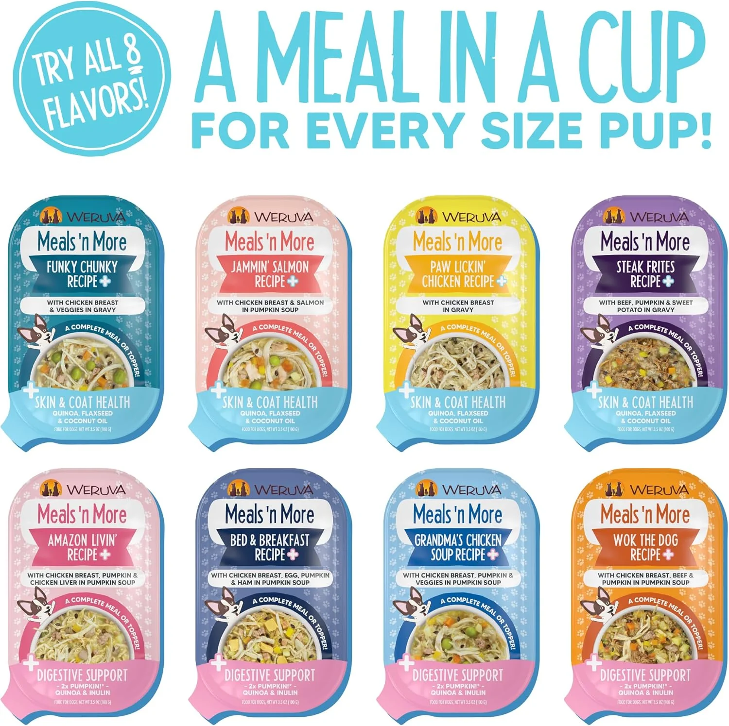 Weruva Meals 'n More Natural Wet Dog Food, Funky Chunky Plus Skin & Coat Health (Pack of 12) - Image 5