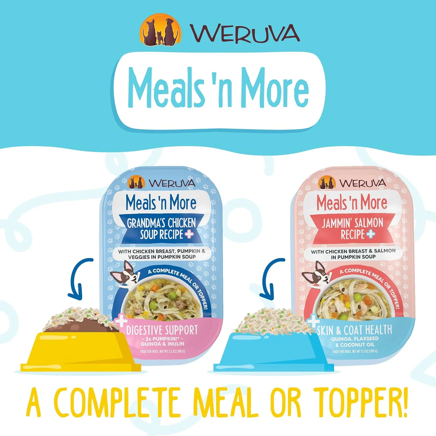 Weruva Meals 'n More Natural Wet Dog Food, Funky Chunky Plus Skin & Coat Health (Pack of 12) - Image 7