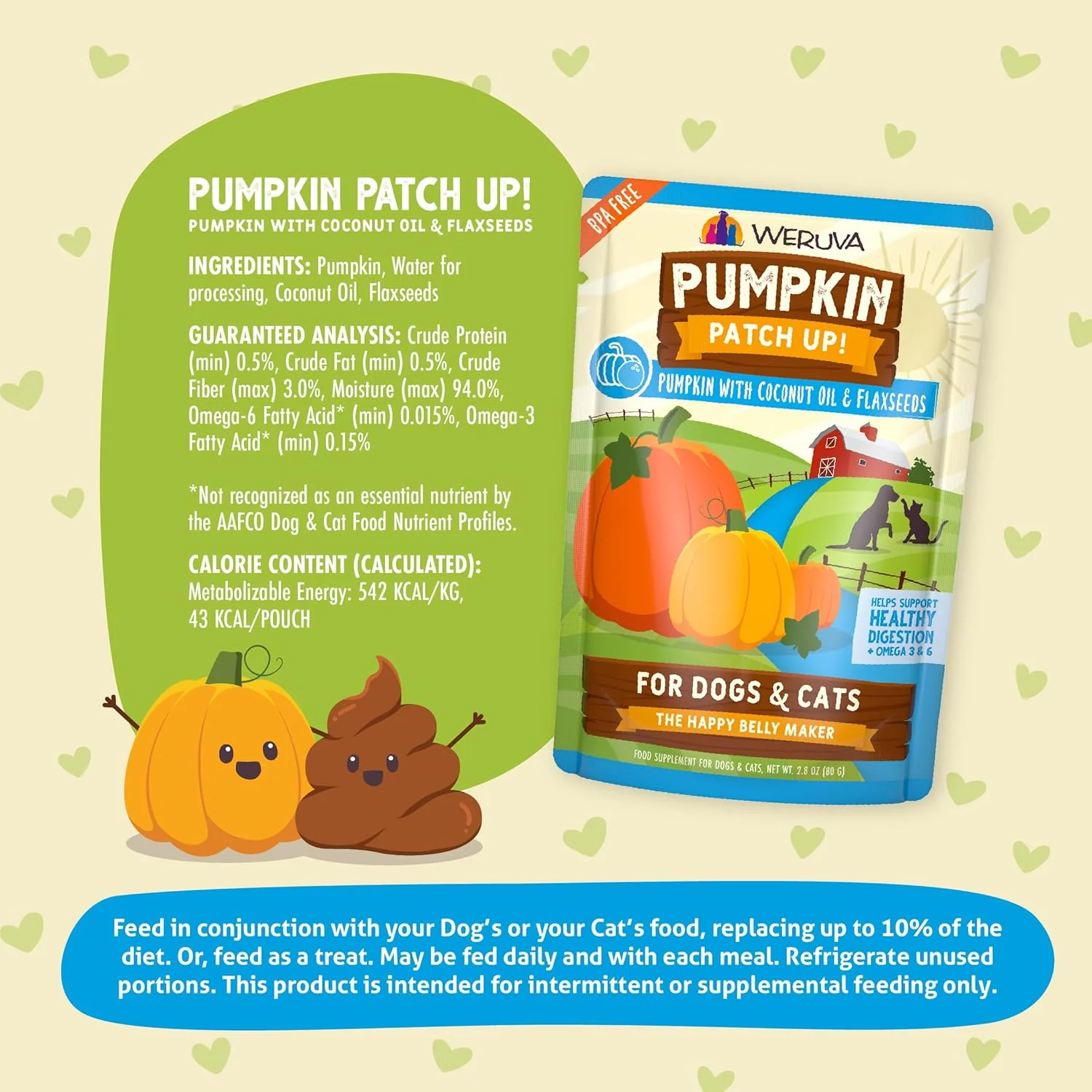 Weruva Pumpkin Patch Up! Pumpkin Pouches for Dogs & Cats 12 Pouches - Image 5