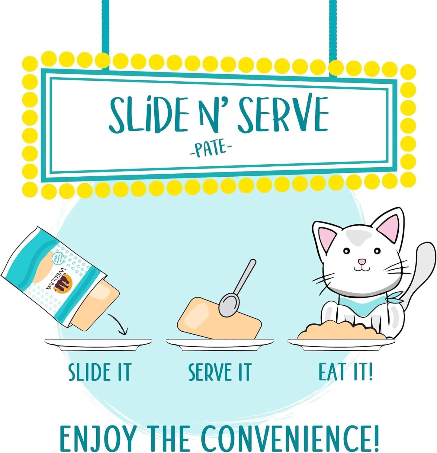 Weruva Slide N' Serve Paté Wet Cat Food, The Showcase Chowdown Variety Pack (Pack of 16) - Image 9