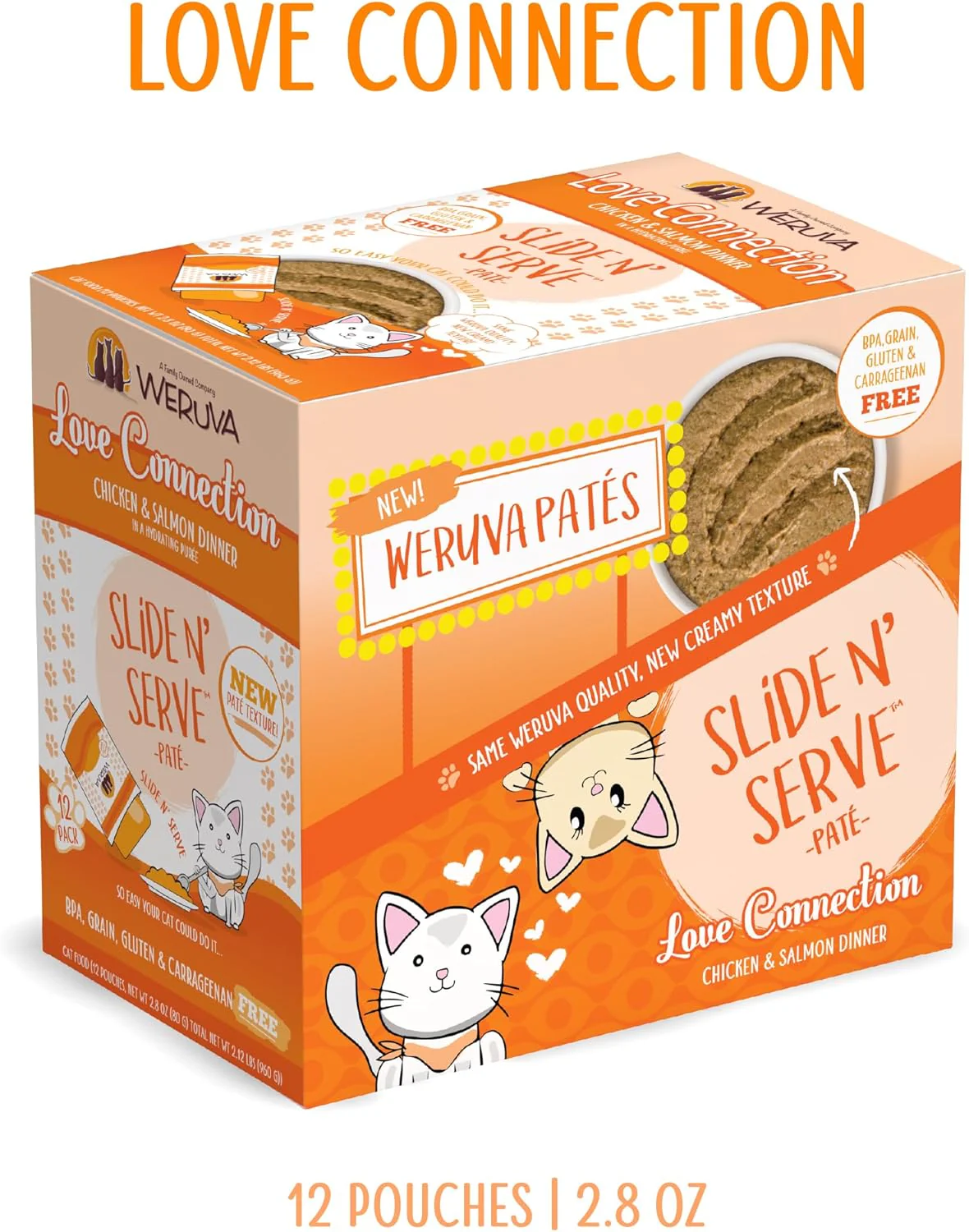 Weruva Wet Cat Food, Love Connection with Chicken and Salmon Pate (Pack of 12) - Image 2
