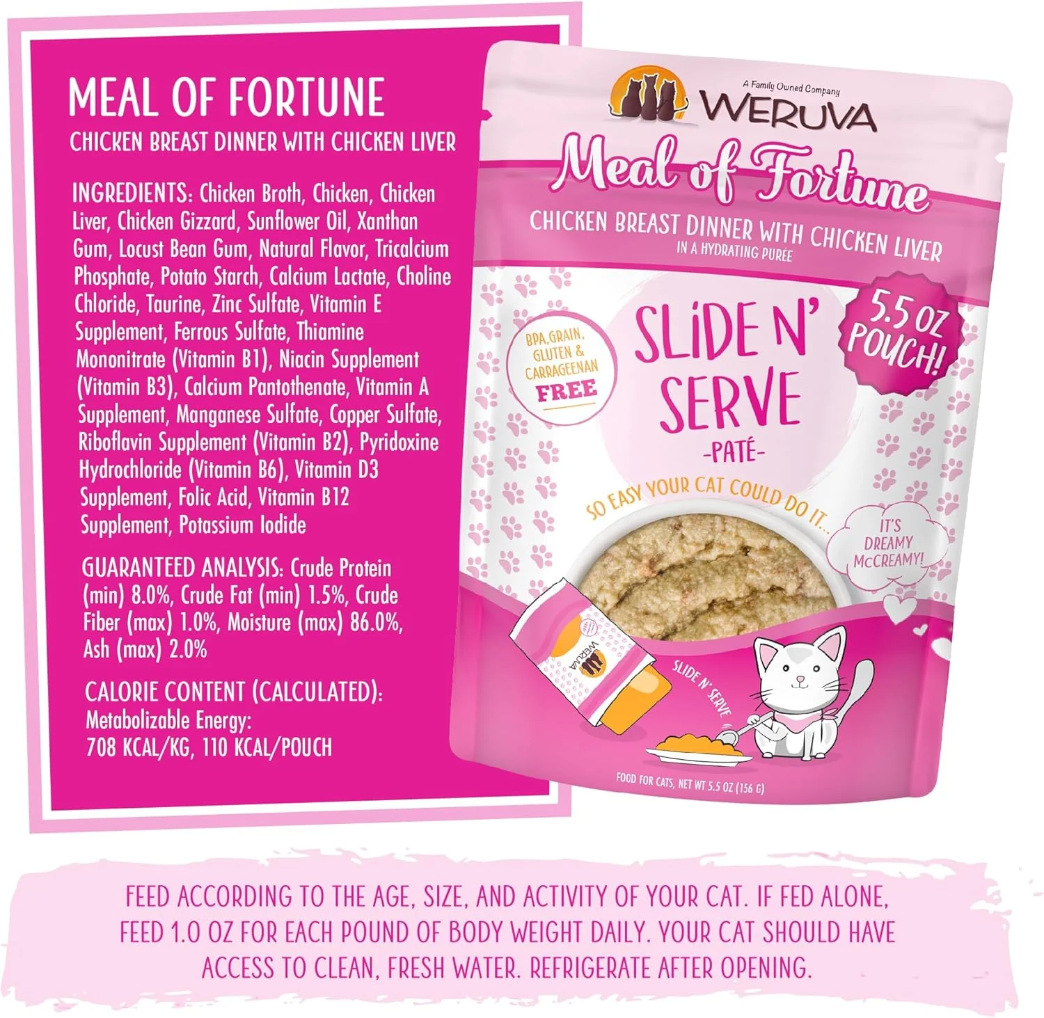 Weruva Wet Cat Food, Meal of Fortune Chicken with Chicken Liver Pate - Image 5