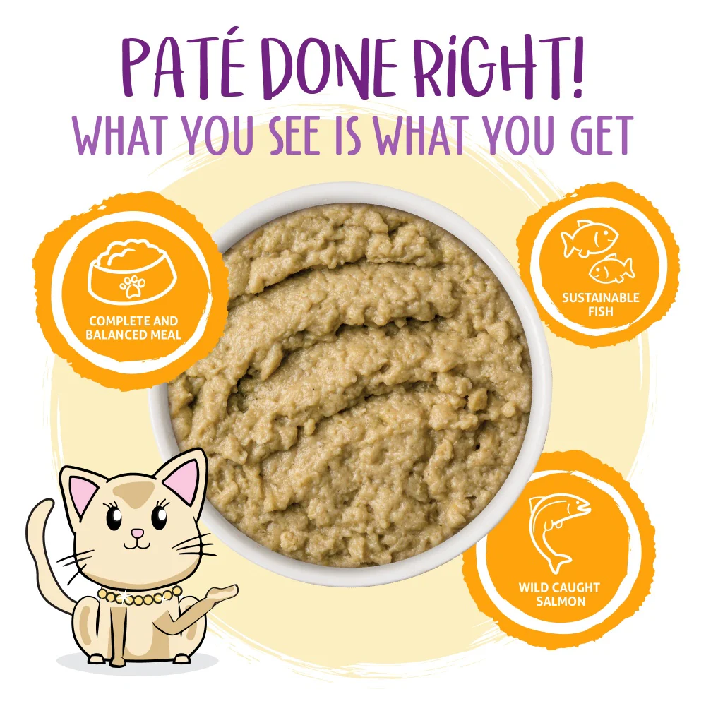 Weruva Wet Cat Food, The Slice is Right with Wild Caught Salmon Pate, Slide N Serve Pouch (Pack of 12) - Image 4
