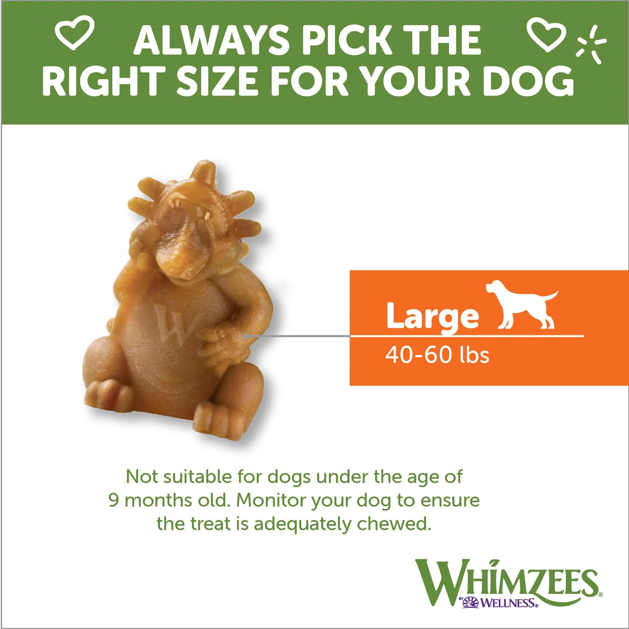 Wellness WHIMZEES Hedgehog Dog Dental Treats, Natural Chews, Large Size - Image 7