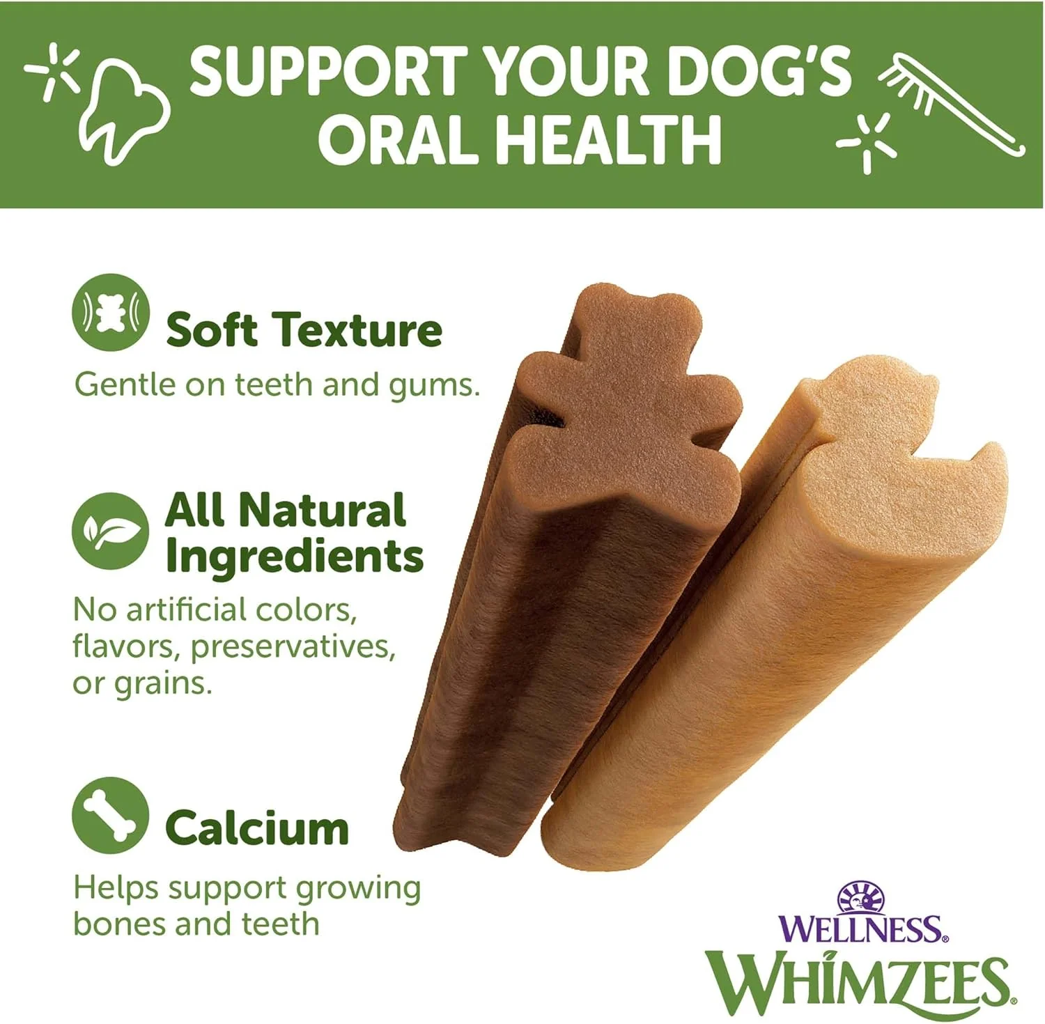 Wellness WHIMZEES Puppy Dog Dental Treats, Natural Chews, Extra Small & Small Size Stick - Image 5