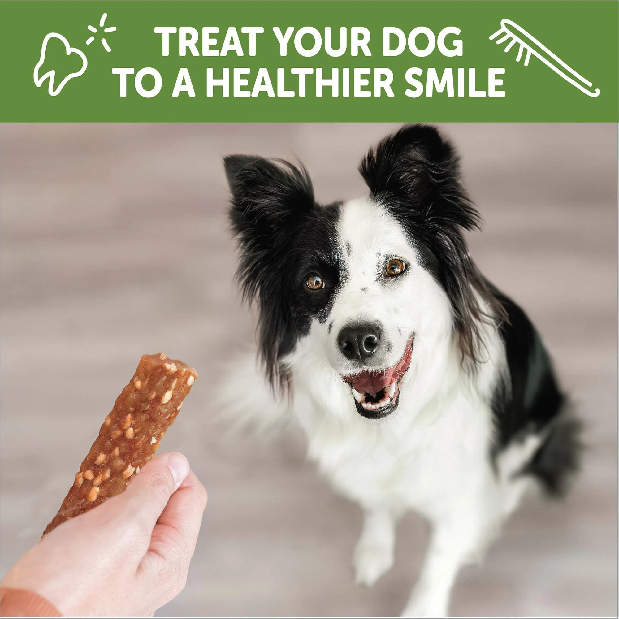 Wellness WHIMZEES Veggie Sausage Dog Dental Treats, Natural Chews, Medium Size Stick - Image 5