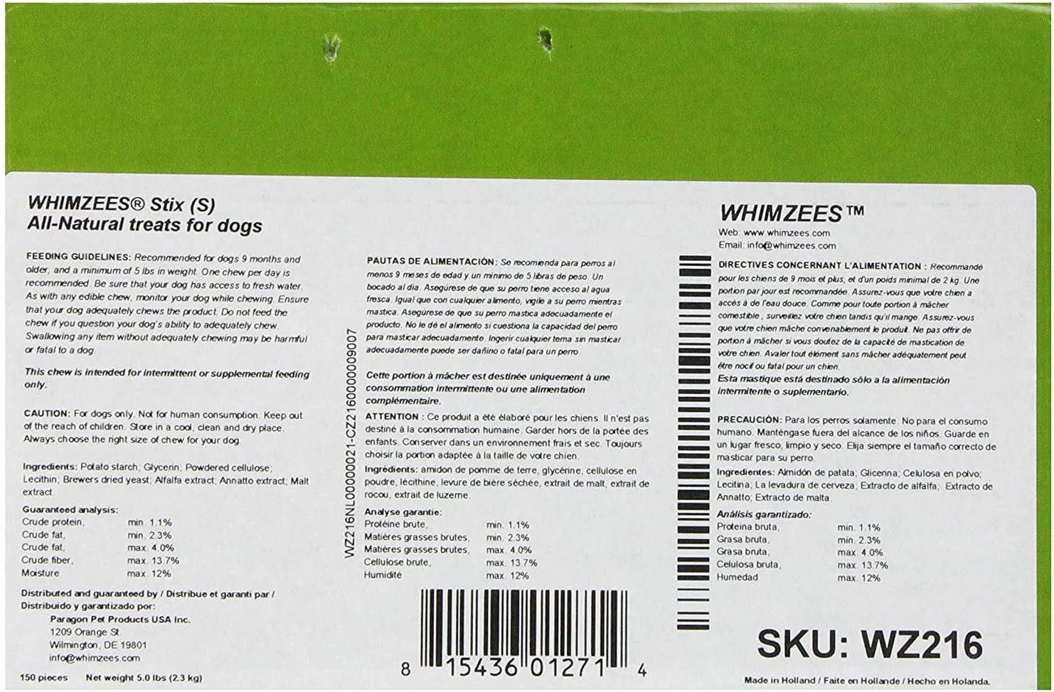 Whimzees PARAGON Stix Dental Treat for Dogs, Small - Image 3