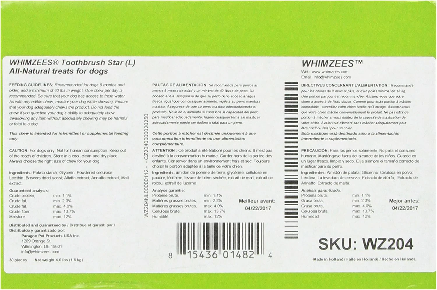 Whimzees Toothbrush Star for Pets, Large - Image 3
