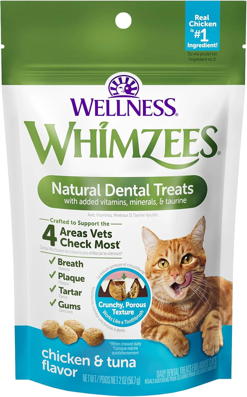 Whimzees Wellness Cat Dental Treats, Natural Chews, Chicken and Tuna Flavor - Image 10