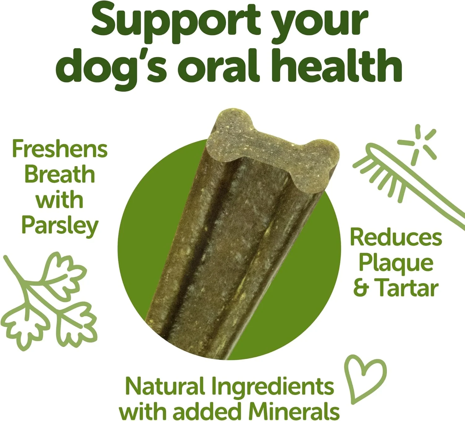 Whimzees Wellness Freshzees Dog Dental Treats, Natural Chews, Medium Size Stick - Image 5