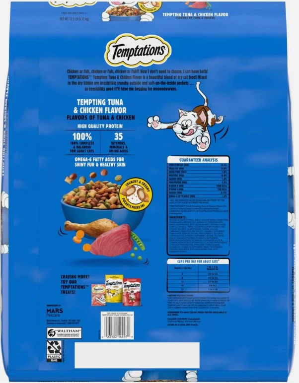 Whiskas Temptations Tempting Tuna & Chicken Cat Food 13.5 lb - Image 2