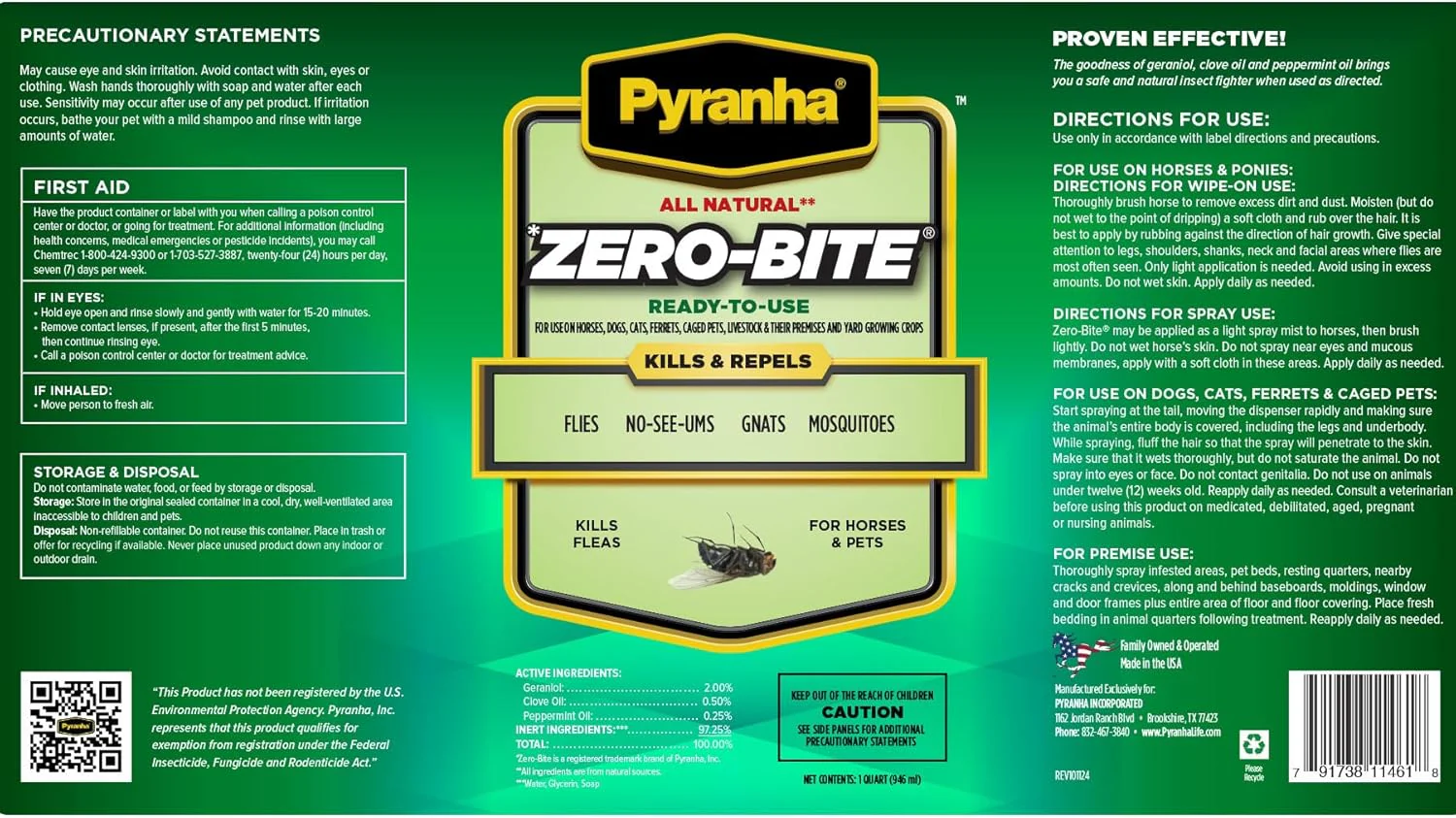 Zero-Bite® Natural Insect Spray – 32 oz - Image 2