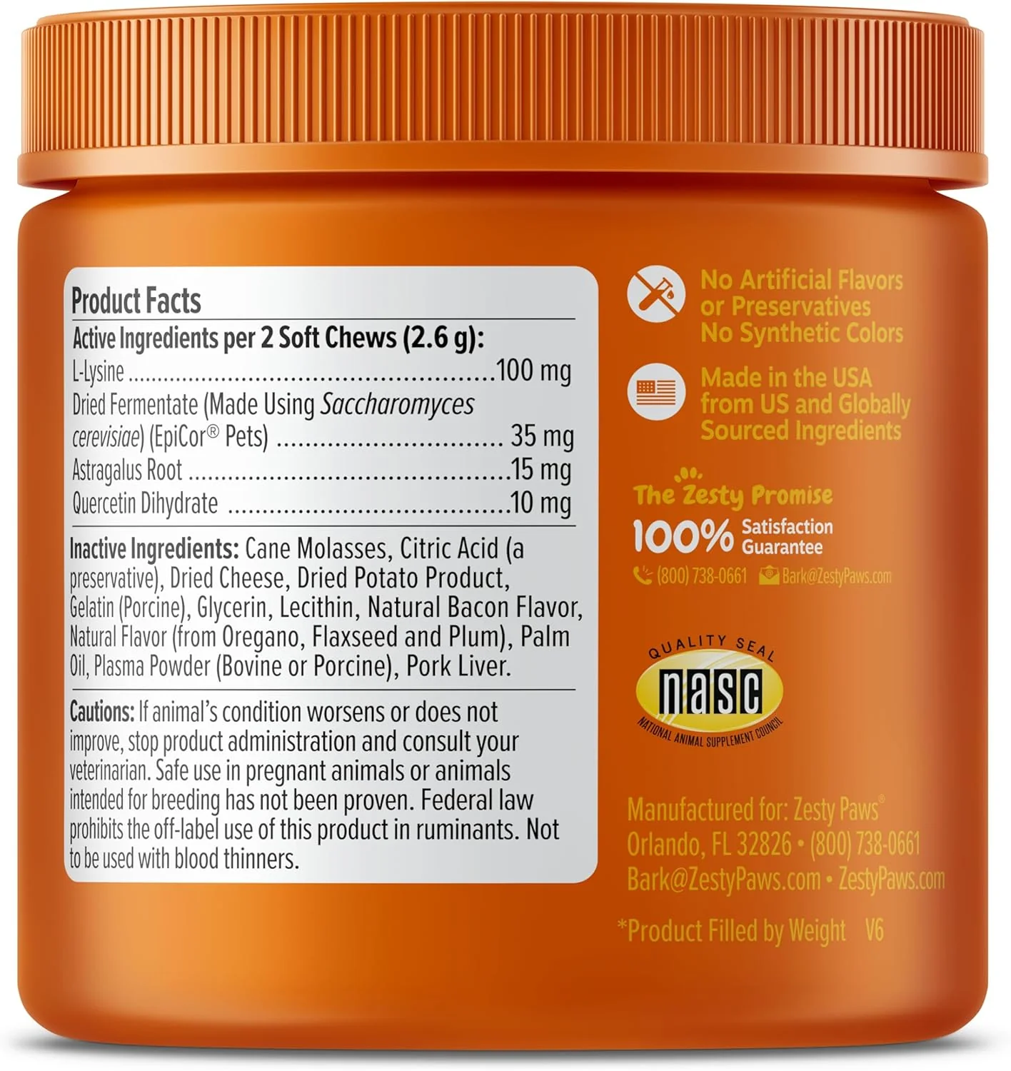 Zesty Paws Cat Allergy Relief - Anti Itch Supplement - Omega 3 Probiotics - Salmon Oil Digestive Health - Soft Chews for Skin & Seasonal Allergies - with Epicor Pets - Bacon - 60 Count - Image 5