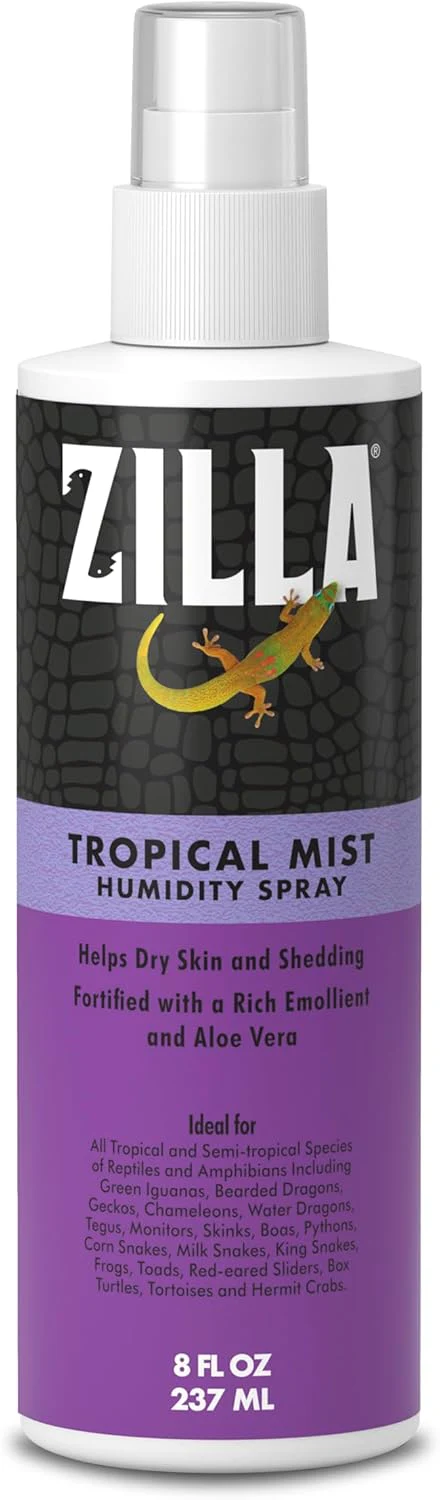 Zilla Tropical Mist Humidity Spray, Ideal for All Tropical Reptiles and Amphibians