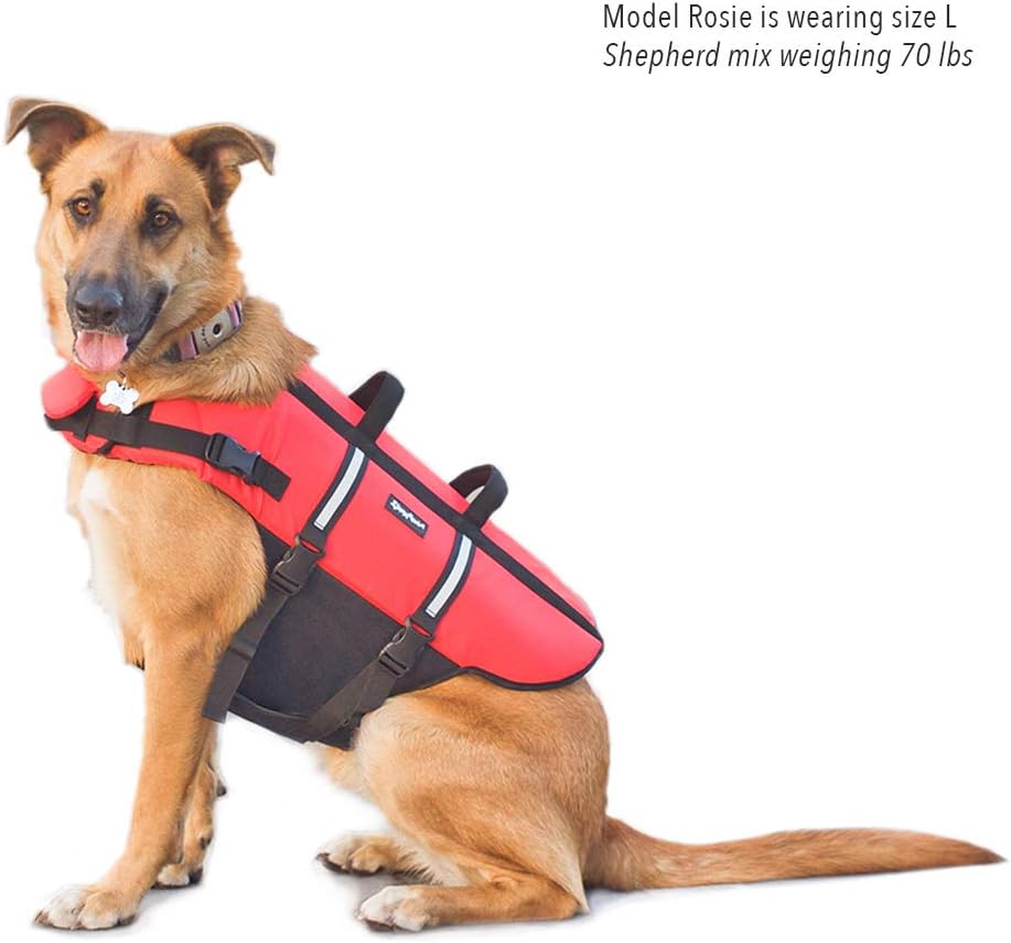 ZippyPaws Adventure Dog Life Jacket Red - Image 7