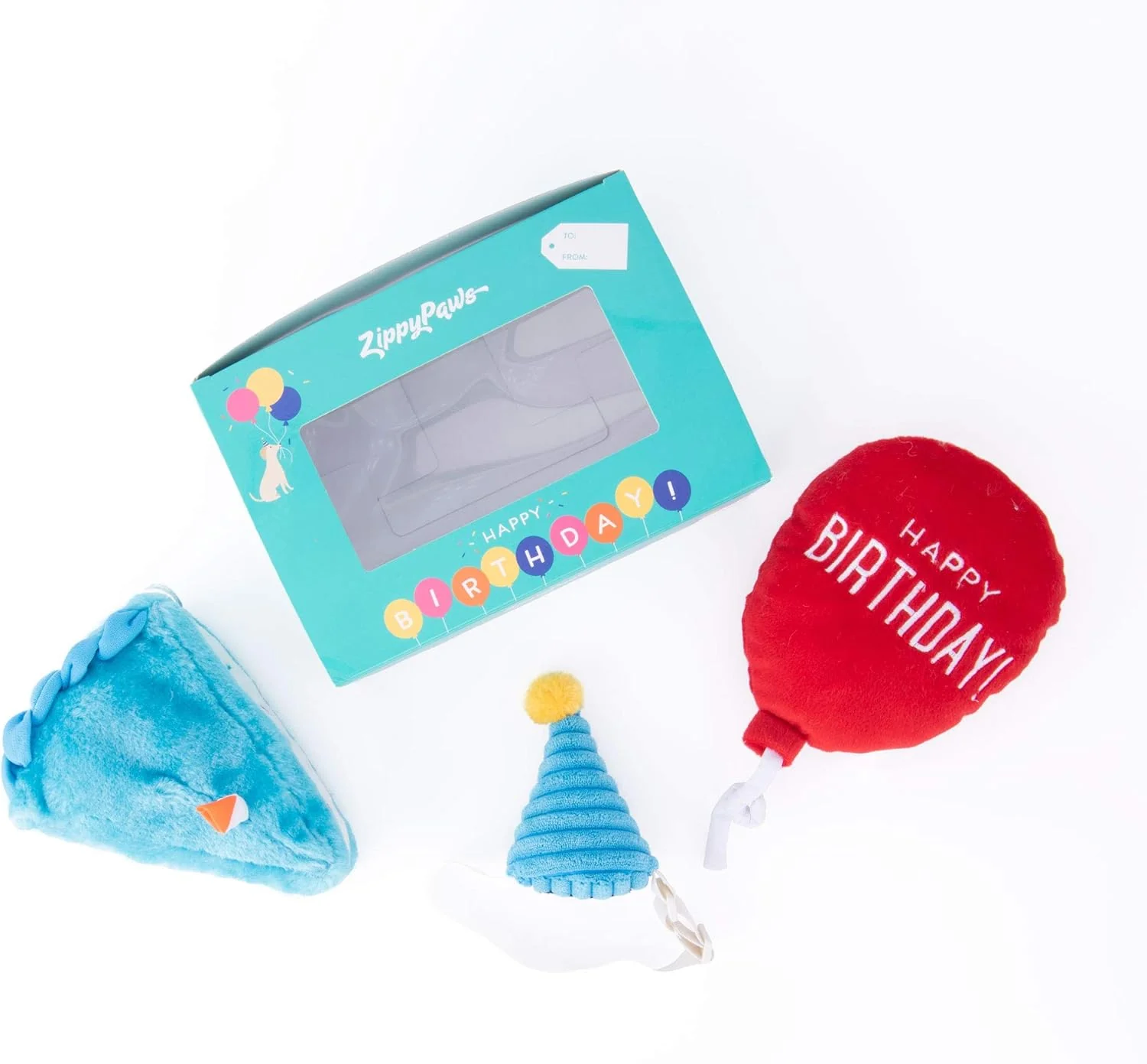 ZippyPaws - Birthday Blue Box Gift for Dogs and Puppies - 3 Pack - Image 3