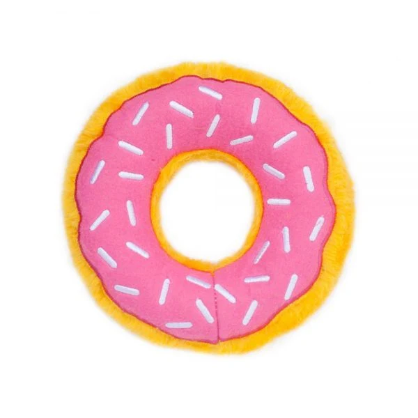ZippyPaws Donutz Squeaky No Stuffing Plush Dog Toy - Image 4