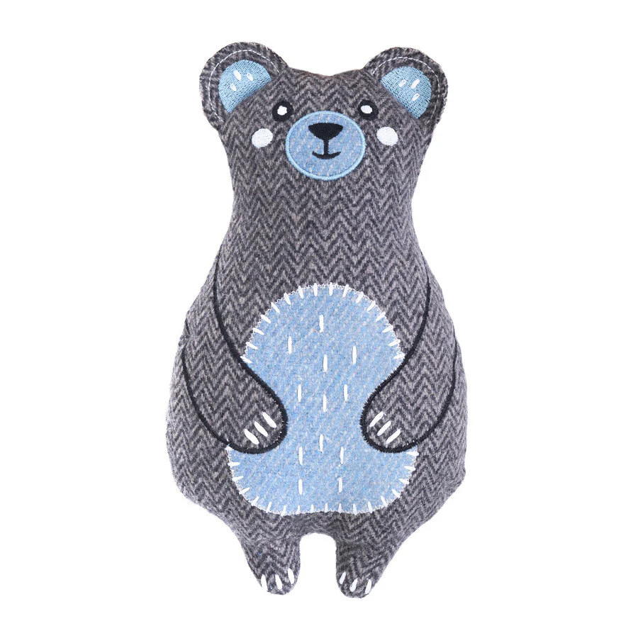 ZippyPaws ecoZippy Cotton Cuddler Dog Toy, Bear