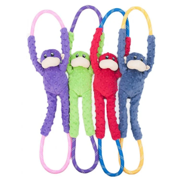 ZippyPaws Monkey RopeTugz Plush Large Dog Toy