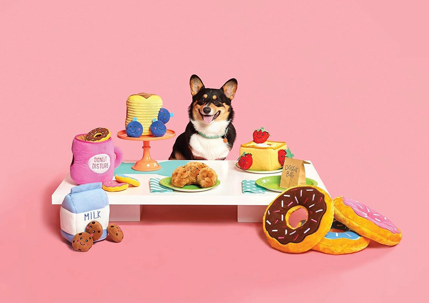 ZippyPaws Burrow, Food Buddies Popcorn Bucket - Interactive Summer Dog Toys for Boredom - Hide and Seek Dog Toys, Colorful Squeaky Dog Toys for Small & Medium Dogs, Plush Dog Puzzles - Image 6
