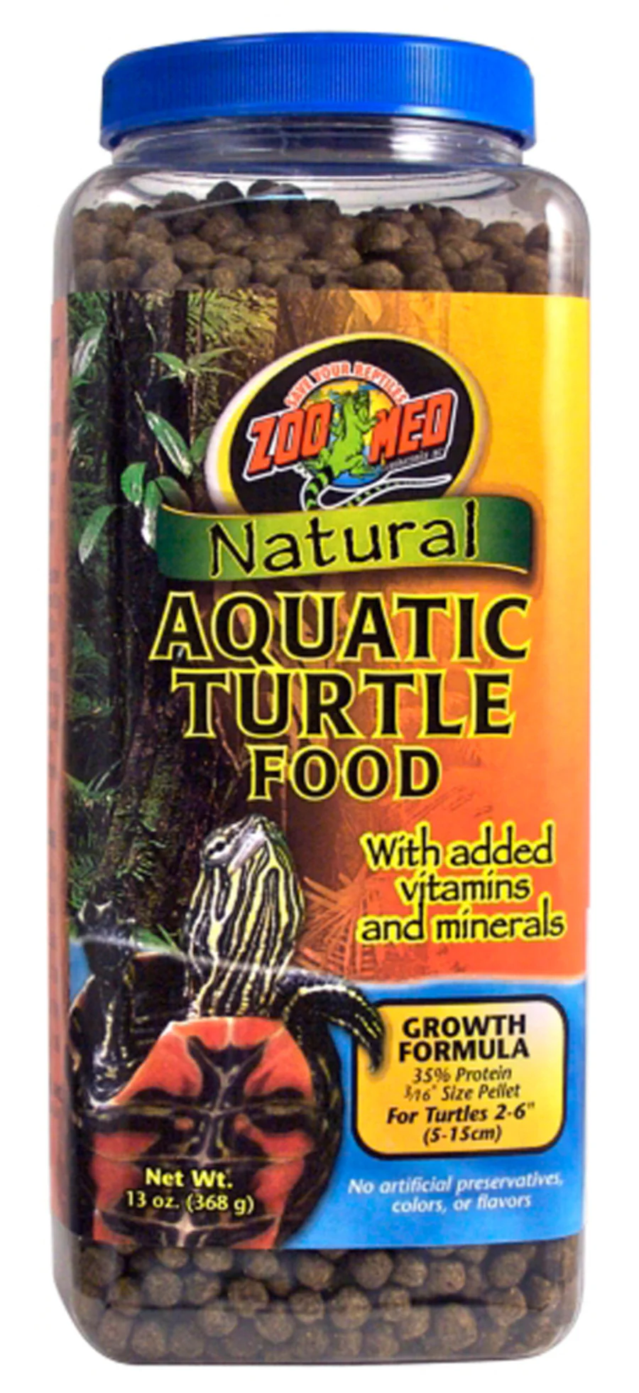Zoo Med Natural Aquatic Turtle Food Growth Formula Dry Food - Image 3