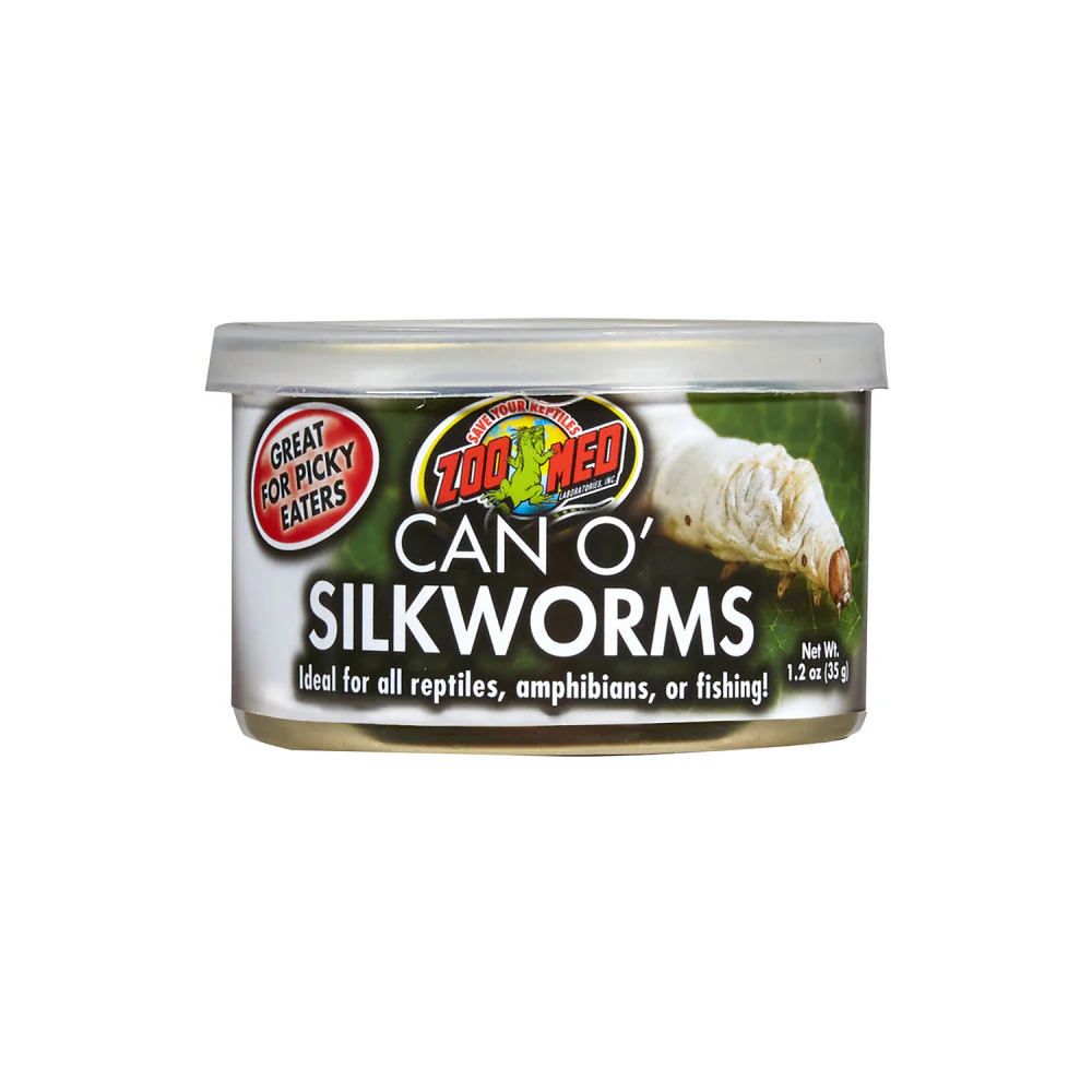 Zoo Med Can O' Silkworms Reptile Wet Food