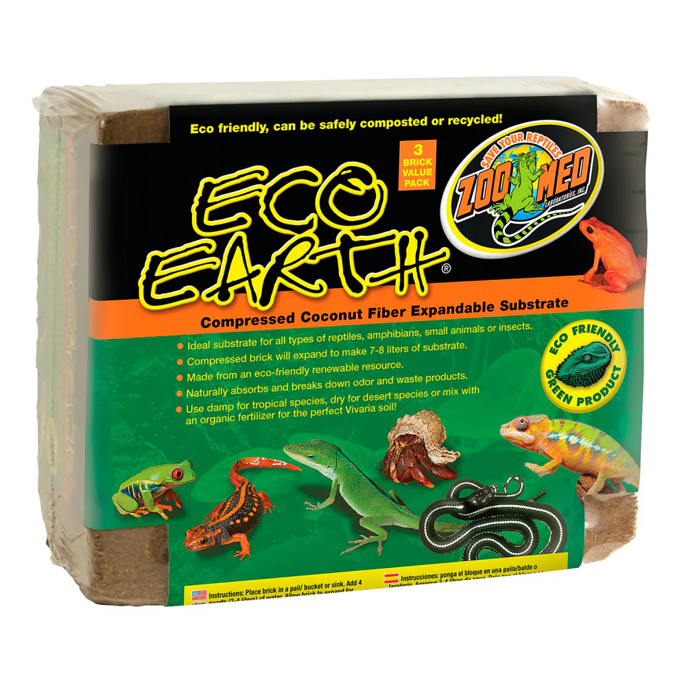 Zoo Med Eco Earth Coconut Fiber Substrate Brown