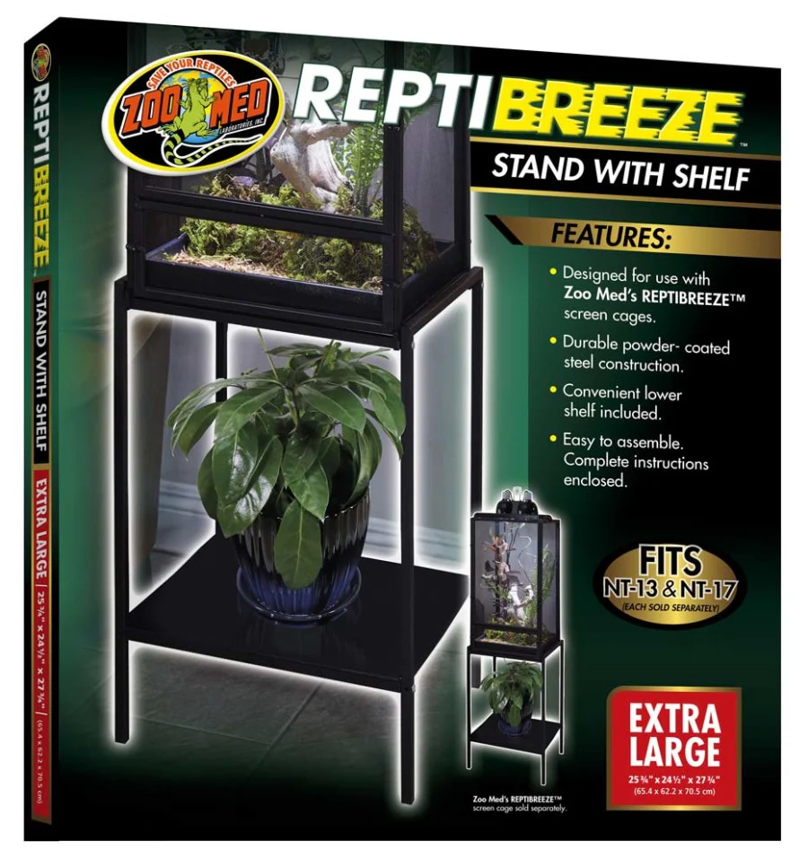 Zoo Med ReptiBreeze Stand with Shelf - Image 2