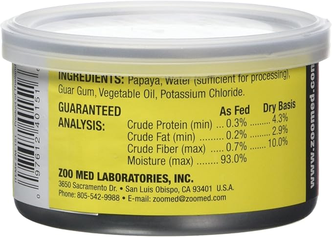 Zoo Med Tropical Fruit Mix-ins Papaya Reptile Food - Image 2